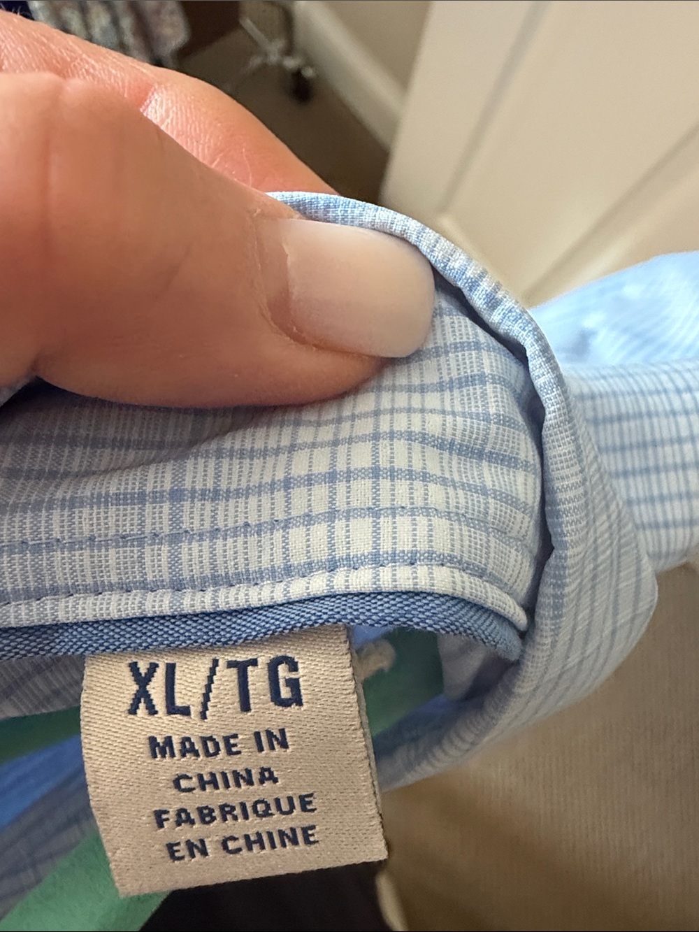 Tommy Bahama Light Blue Plaid Long-Sleeve Button-Down Shirt - Picture 10 of 11